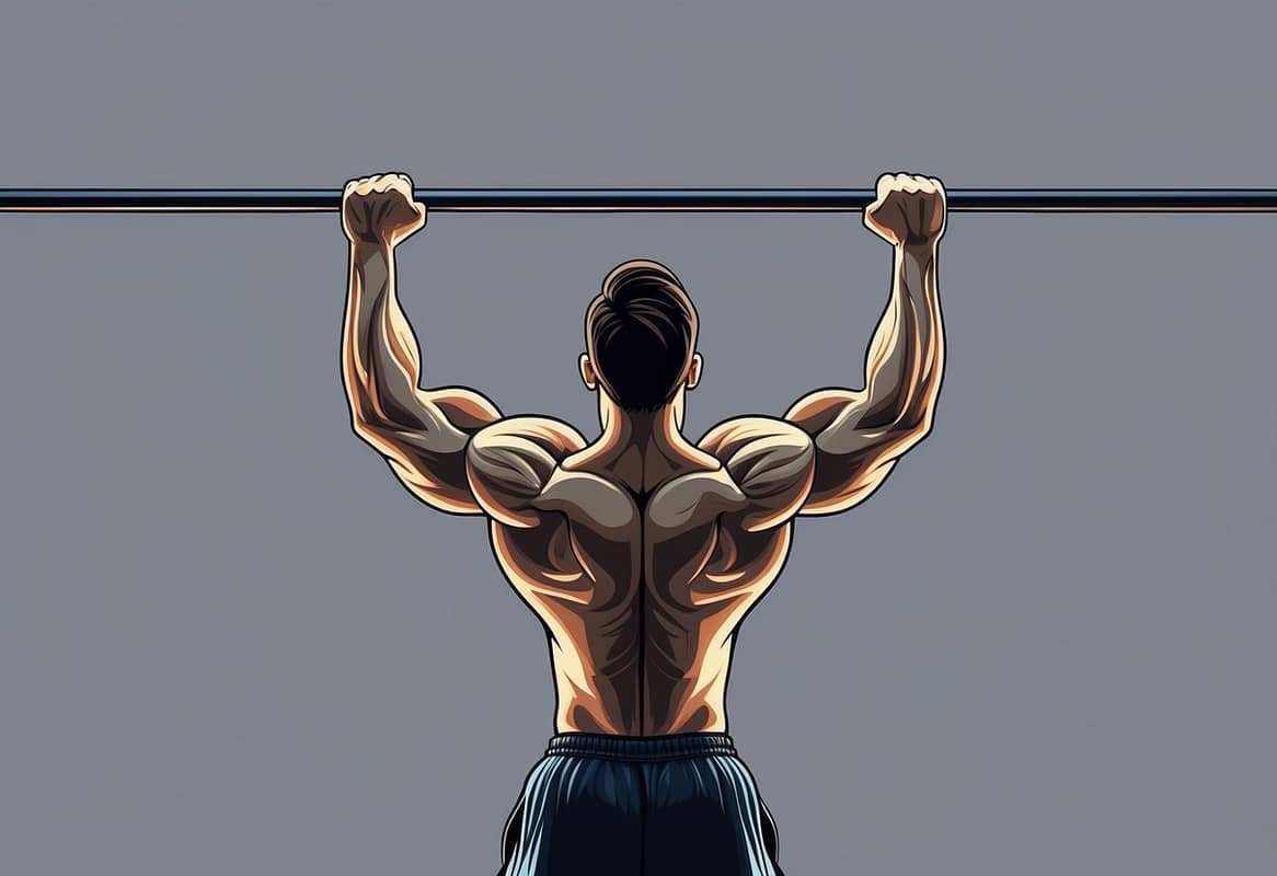 a man lifting a bar