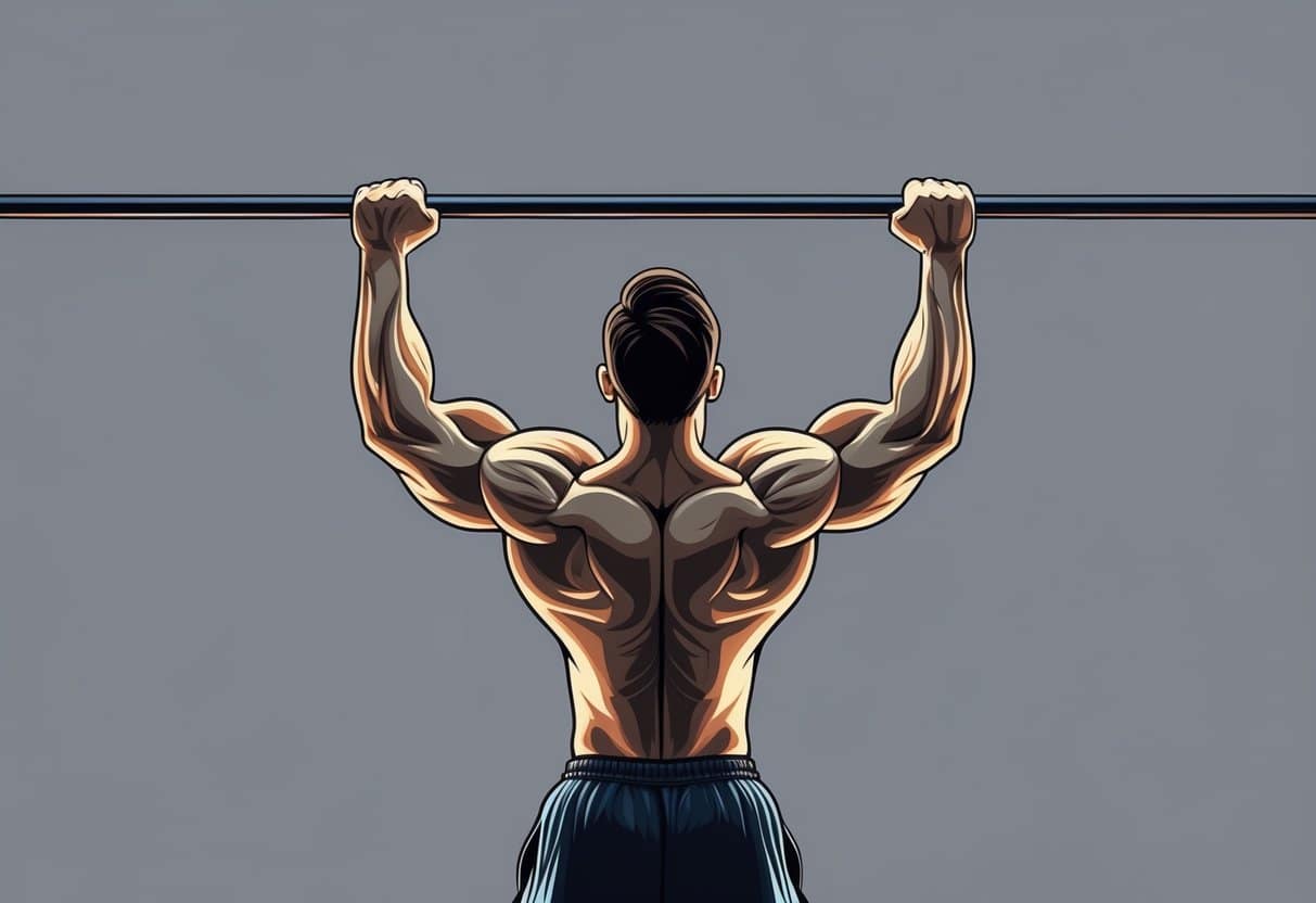 a man lifting a bar